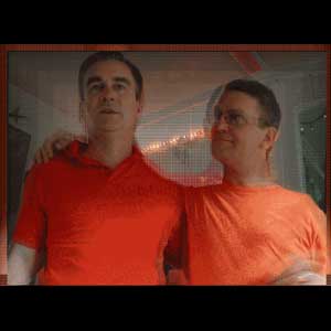 Unique Layered Photographic GIF animation that looks like you are 3 inches from a TV screen